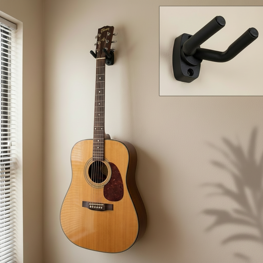 Support Guitare Mural - Crochet pour Instruments