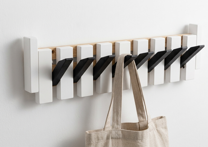 Porte-Manteau Mural Piano en Bois
