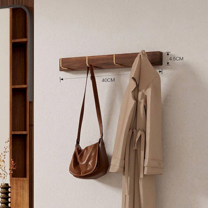 Wooden Wall Hook - No-Drill Coat Rack